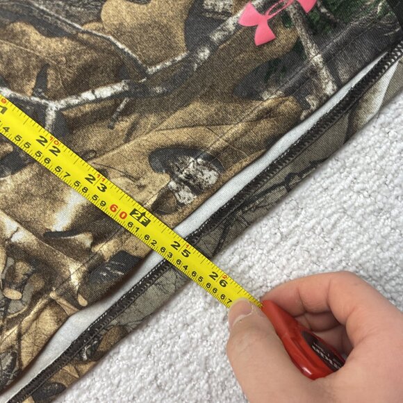 Under Armour x Real Tree Camo Women’s Sz L Short Sleeve T-shirt Heat Gear Sports - Picture 8 of 10